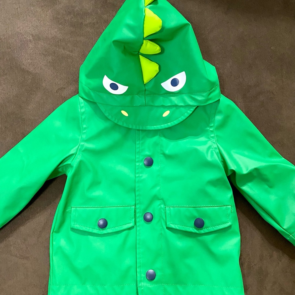 LN little me dinosaur rain coat